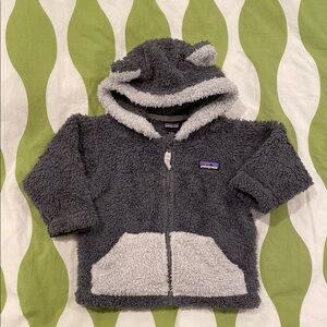 Patagonia Gray Furry Friends Hoodie